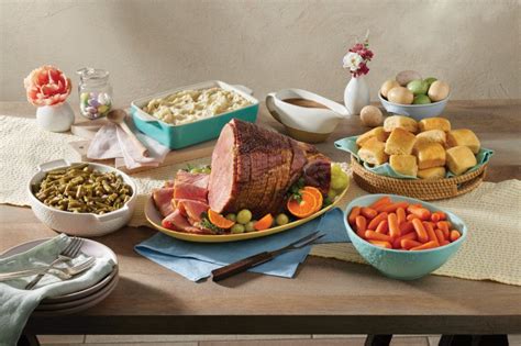Easter Heat n' Serve meals are perfect for any size gathering. Choose our Ham Heat n' Serve Feast to serve 8-10, or try our Family Dinner options of Ham or Prime Rib to serve 4-6. Goes from oven to table in around 3 hours. 